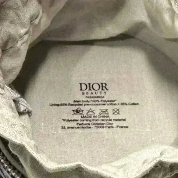 NEW DIOR Around The World Mini Round Zip Jewelry Travel Case Blue & White - Picture 4 of 6
